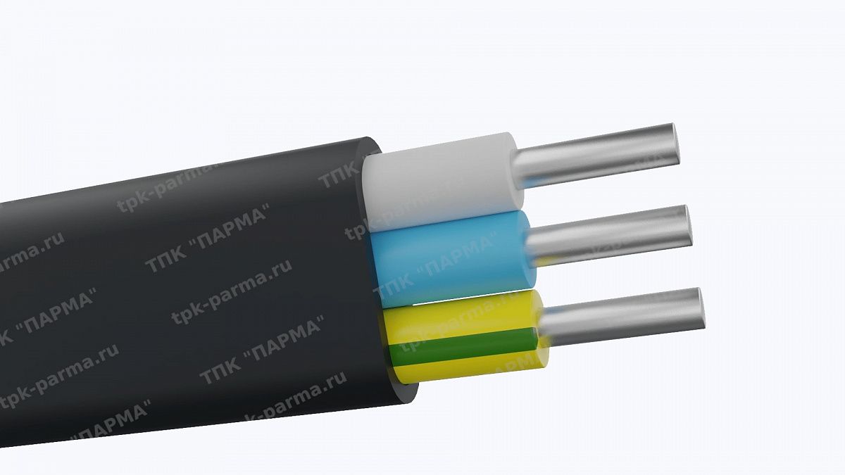 Фотография провода Кабель АВВГнг(A)-LS-П 3х4