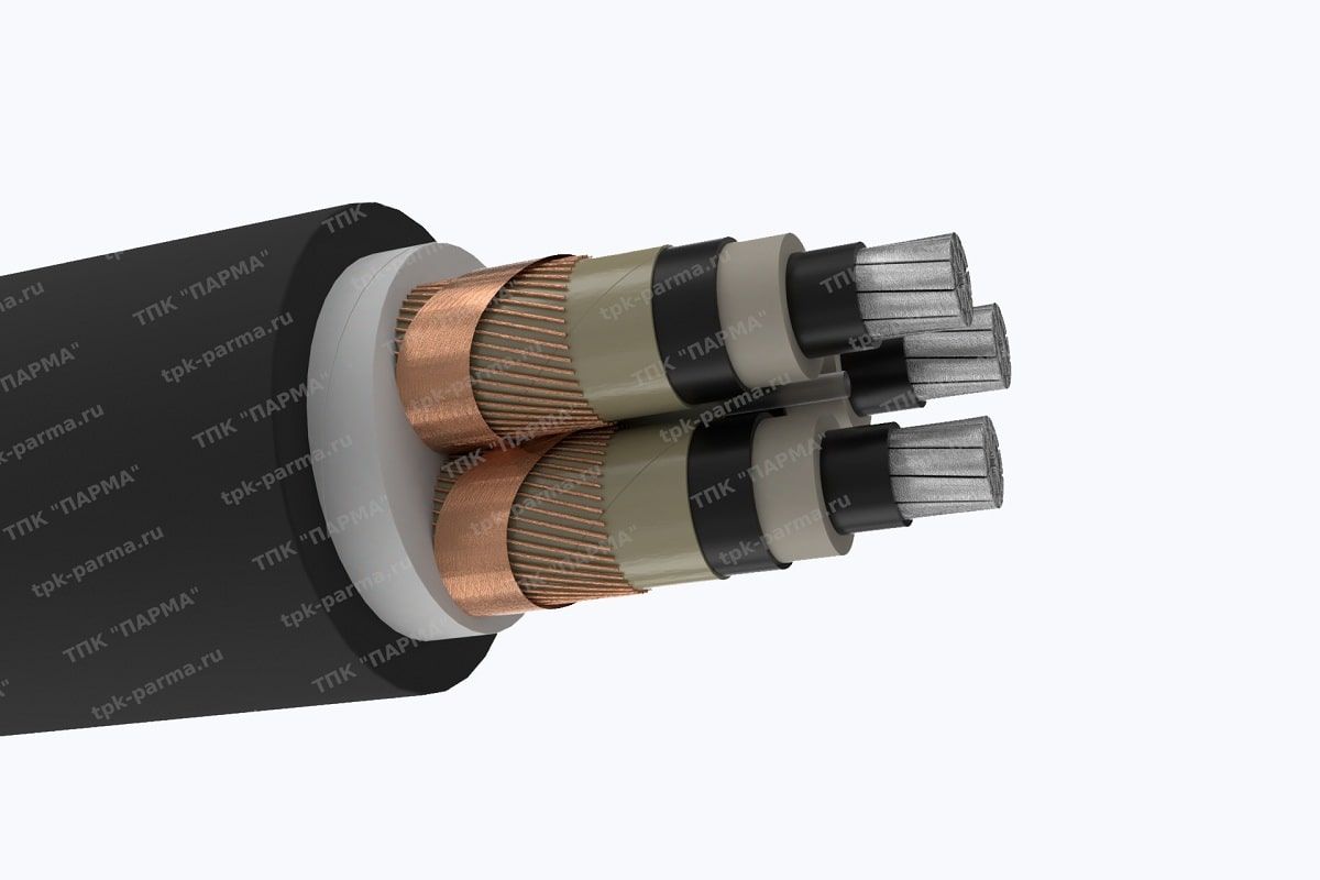Фотография провода Кабель АПвВ 3х400/70 - 10кВ